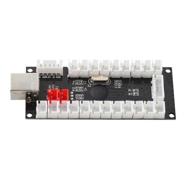 Arcade Game USB-koderkontroller med akrylkrystallveske for Raspberry Pi og PC Mainframe882C