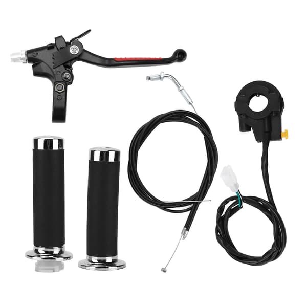 Throttle Clutch Handlebar Kit Waterproof Ergonomic Replacement for 49cc 60cc 66cc 80cc Motorized Bicycle