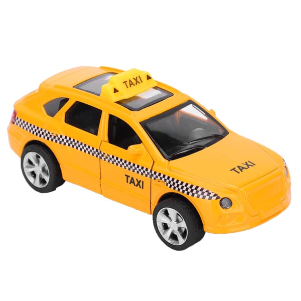 1:32 Legetøjsbil Legering Taxi Model Simulering Lyd Lys Kabine Model Træk Tilbage Børn Gaver#2