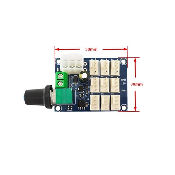12V datavifte-kontroller Multi-Channel PWM-kontroller NTC temperaturkontrollmodul