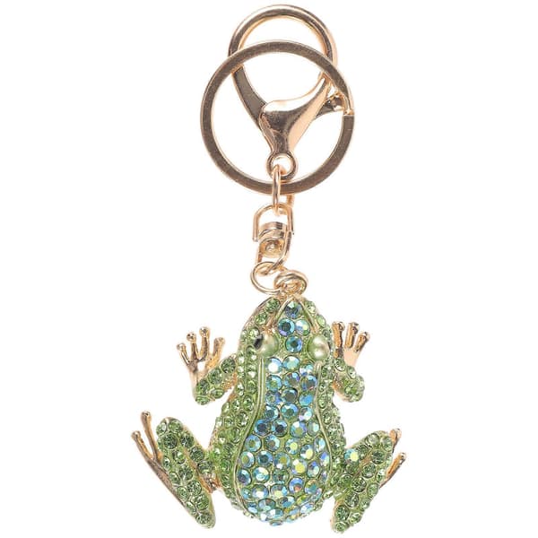 Rhinestone Frog Keychain Women's Backpack Hanging Decor Car Keychain Pendant