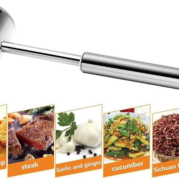 Kraftig rustfrit stål dobbeltsidet hammer kødkværn, kødkværn