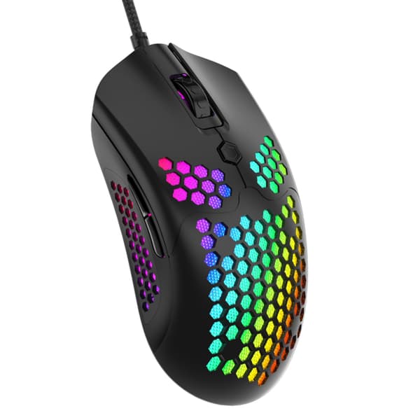 Gaming Mouse USB Interface Wired Portable Desktop E-sports Hollow Mouse 16000dpi