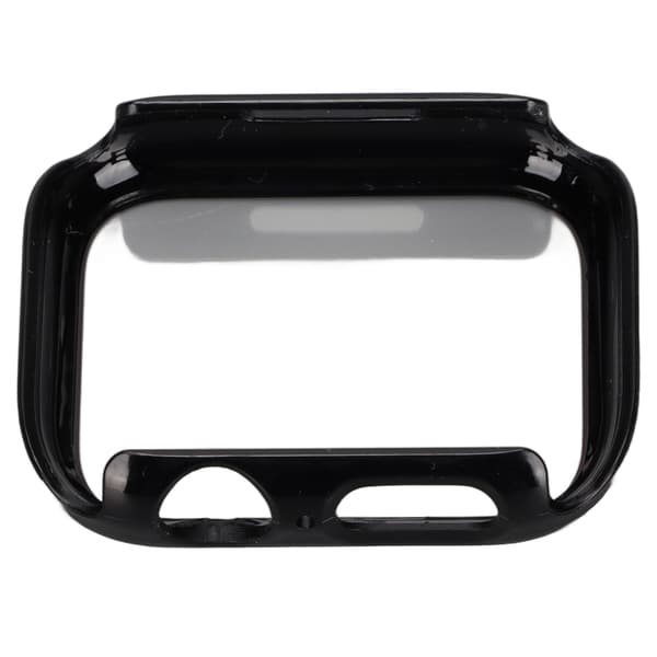 Protective Watch Case with Full Coverage HD Tempered Glass Screen Protector for IWatch Series 7 2021 41mm Black