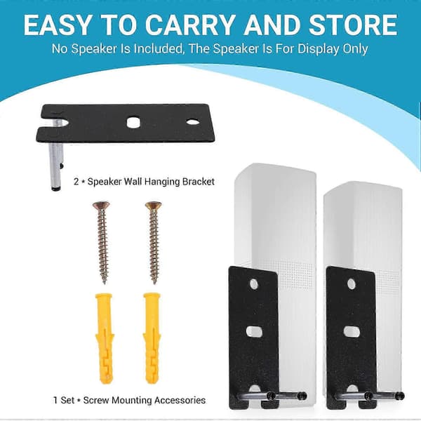 Speaker Bracket Compatible with Bose Lifestyle 650/700 Surround Speaker Bracket Threaded Wall Mounted Floor Standing Audio Stand