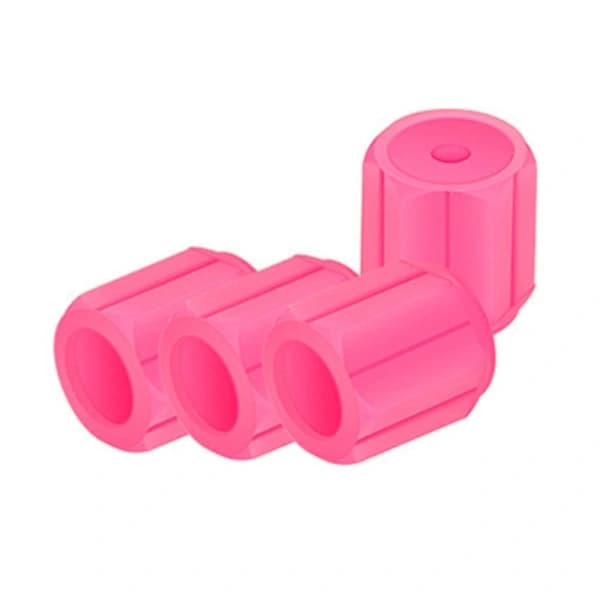 4 PCS Car Valve Caps Tire Valve Stem PINK Pink