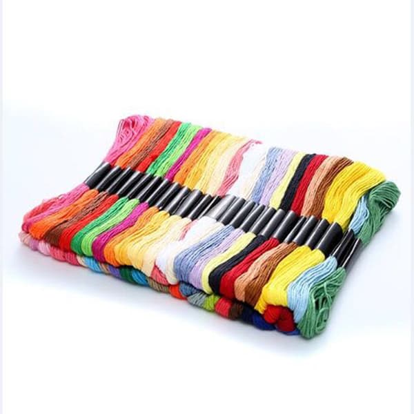 Rainbow Embroidery, Cross Stitch Thread, Bracelet, Craft Thread, 50-pack