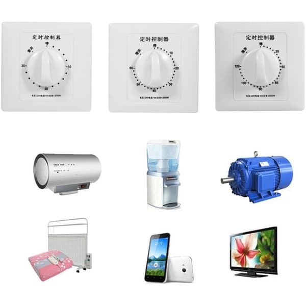 AC 220V Højtydende Pumpe Timer Switch Elektronisk Kontrol Mekanisk Nedtællingstimer Stikkontakt Tidsafbryder 86 Panel (120min)