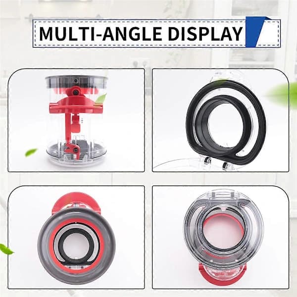 Dust Bin for V12 Slim Vacuum Cleaner Container, Replacement Dust Collector Robotic Vacuum Cleaner Dust