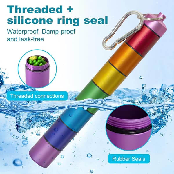 Weekly Pill Box, Removable Portable Medicine Storage, Waterproof