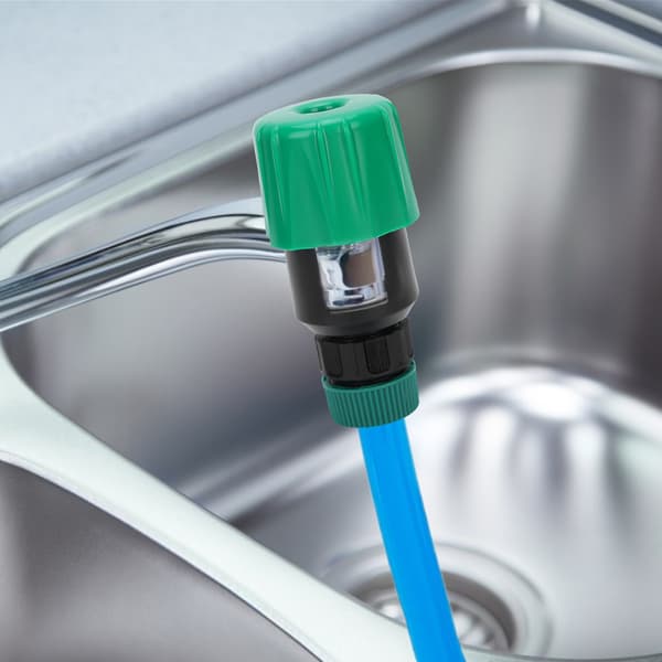 Universal kran trädgårdsslangrörskoppling köksblandare adapter bevattningsverktyg grön