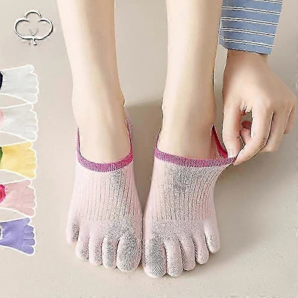 Women's Cotton Toe Socks, Summer, Soft, Breathable, Invisible Socks, Thin Boat Socks 1/ Yellow, One Size