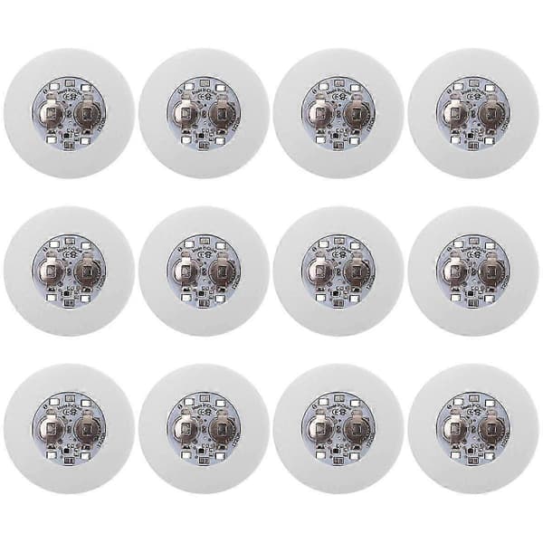LED Coasters, 12-pack Luminous Coasters, LED Bottle Lights, LED Sticker Coasters Discs Light Up for Bottles