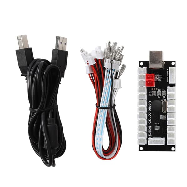 Arcade Game USB-koderkontroller med akrylkrystallveske for Raspberry Pi og PC Mainframe882C