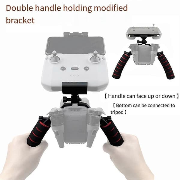 For 3 Cine Drone Dobbelthåndtak Håndholdt Gimbal Stabilisator Stativ Modifisert Feste Tilbehør, B