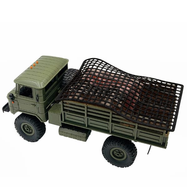 Simuleringsgummi vinduesbagagenet tilbehør til aksial til RC Crawler bil sort