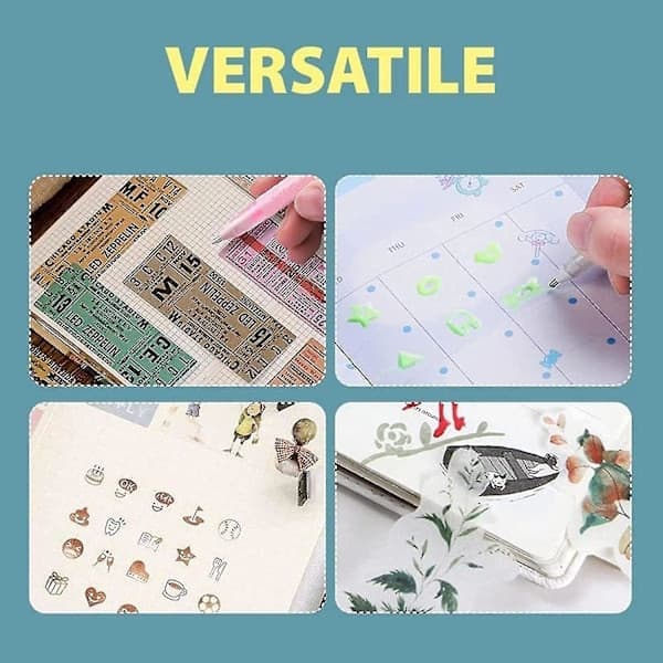 Selvklæbende limstift, hurtigttørrende lim til scrapbooking, limstift til håndværksstof, flydende limstift, farverig hurtigttørrende limstift
