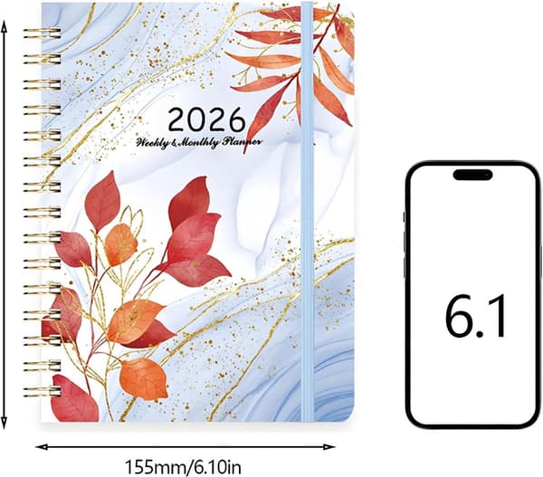 Weekly Planner 2026 A5 Agenda - Starts in December - Compatible with Work and Home - Training and Task Notebook