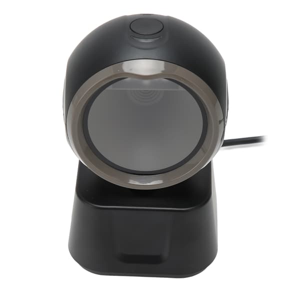 Desktop Barcode Scanner High Speed LED Indicator Prompt Tones Large Window Barcode Reader for Market Bank Store
