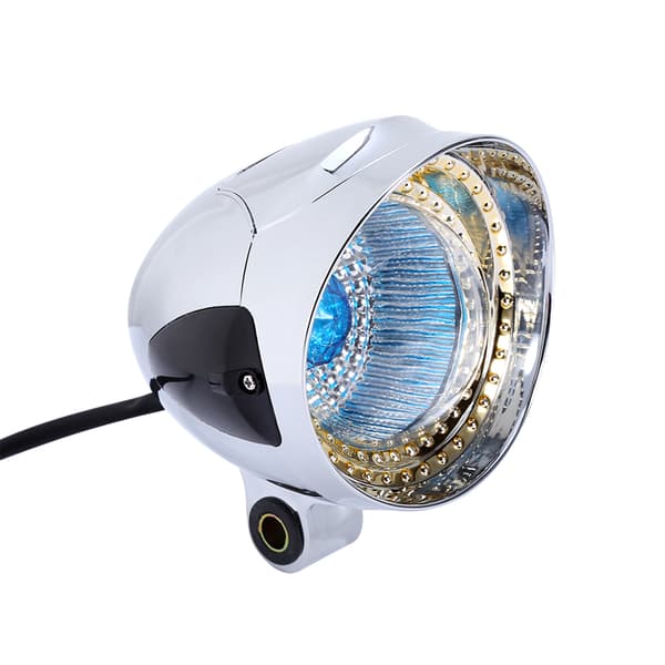 12V Motorsykkel Forkrommet Spot Light Frontlykt Billampe Tilbehør