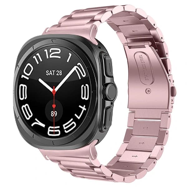 Galaxy Watch Ultra 47 mm Armbånd i Rustfrit Stål Rosa