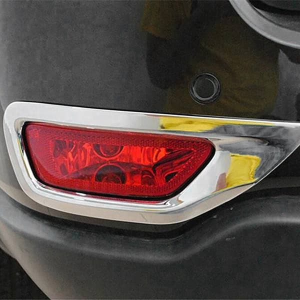 ABS Krom Bakre Reflektors Tåkelys Lampe Deksel Trim Ramme Bil Styling for Grand 2011 2012 2013-2019