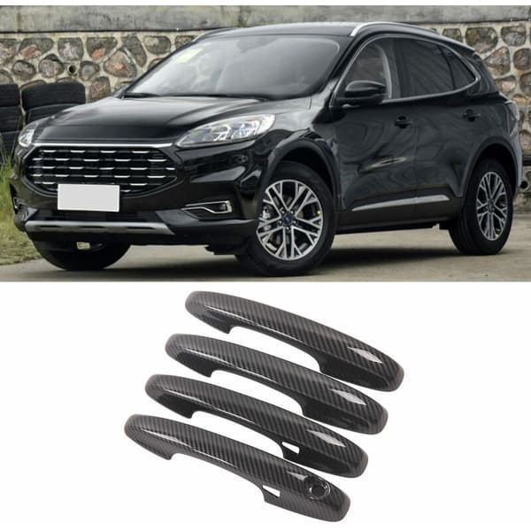 Decorative ABS Fiber Door Handle Cover for Escape Kuga 2020 2021