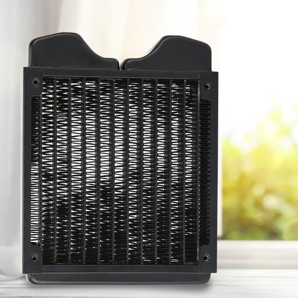 Gevind 12-rørs køleplade vandkølingsradiator til computer / skønhedsinstrument 120mm