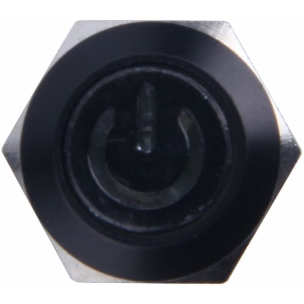 12V 2A 9,5 mm LED DIY Momentan Trykknapafbryder til Bil, Gul