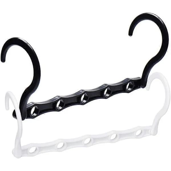 Magic Hangers, 10 Pcs Space Saving 5-Hole Magic Hangers Multifunctional Durable Foldable Shelf Rotating Hanger