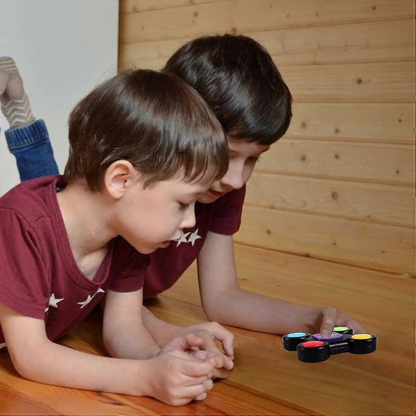 Memory Game Brain Teaser Puzzle Handheld Games with Light & Sound, Electronic Sequence Remember Challenge Repeat Game