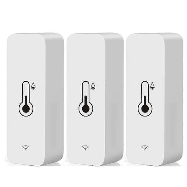 3x Tuya WiFi Temperatur- og Fuktighetssensor Innendørs Termometer Hygrometer