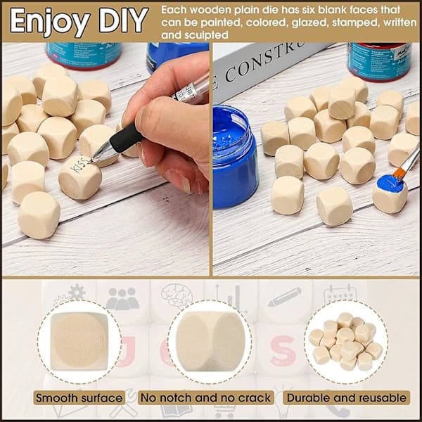 20 stk 20 mm DIY Tomme Trækuber