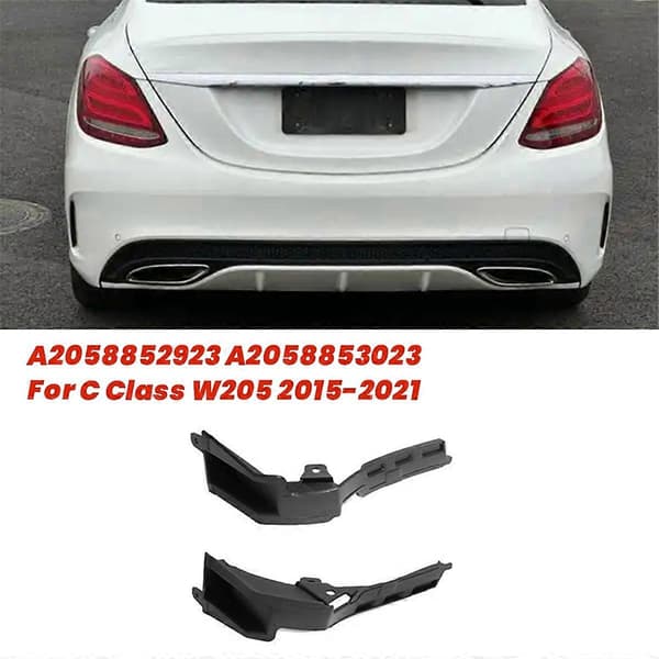 1 Pair Car Rear Bumper Curved Bracket Cover A2058852923 A2058853023 for - C Class W205 2015-2021 Bracket