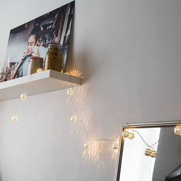 CozyHome Moroccan LED String Lights - 5 meters, with mains plug or battery KLB