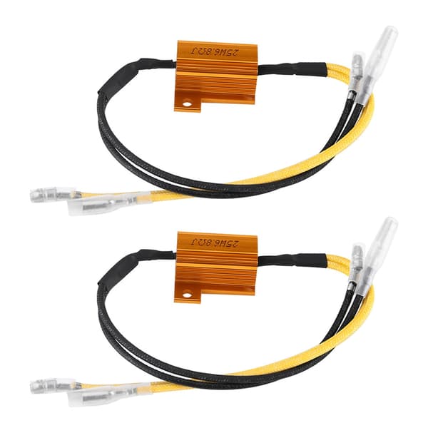 25W 6.8ΩJ Motorcykel LED Blinklys Indikator Lys Belastningsmodstand Fix Fejl Flash Controller
