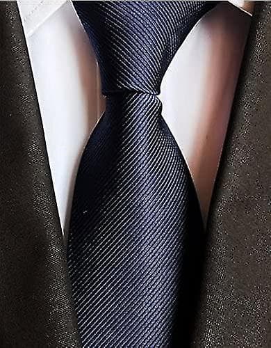 Herre Solid Ensfarget Slips Sateng Polyester Slips for Bryllup eller Arbeidsgave