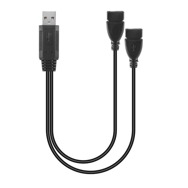 USB 2.1A uros 2 USB kaksoisvirtakaapelisovittimeen