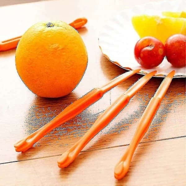 Orange Peeler Set Easy Opener Citrus Lemon Peeler Cutter Vegetable Slicer Fruit Tool Kitchen Utensils (5-pack)