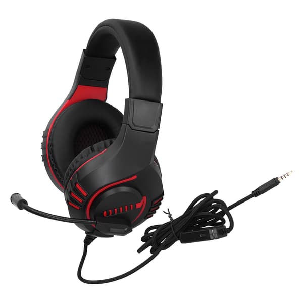 M205 Kablet Gaming Headset med Mikrofon 3,5 mm Jack Støjreducerende Gaming Headset til PS4 Rød