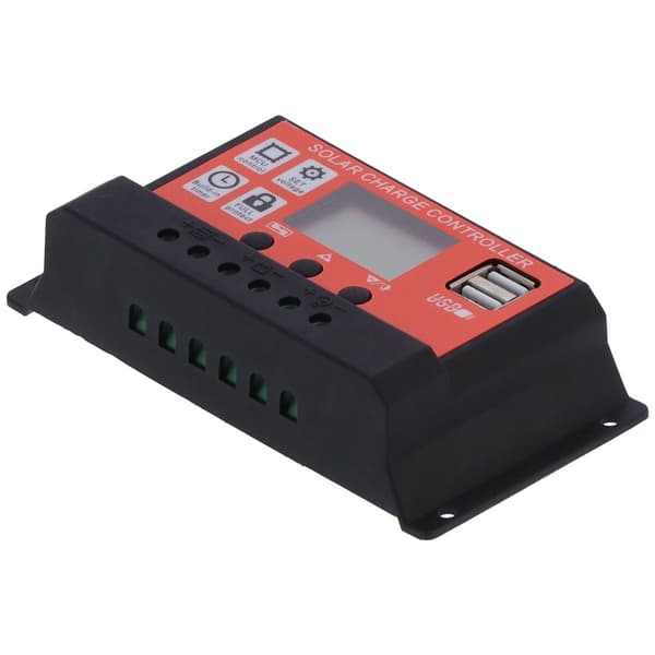 30A 12V 24V PWM Solar Charge Controller Intelligent LCD KLB