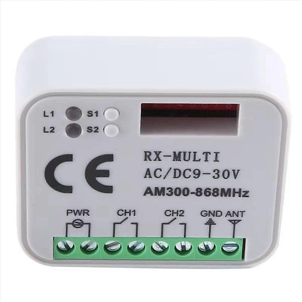 Universell Garasjeport Fjernkontroll RX Multi Frekvens 300-868Mhz