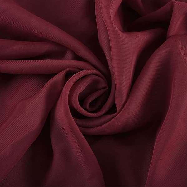 1-pack 75x550 cm elastiska chiffongdraperingar för bröllopsdekoration, bakgrund, vinröd gasgardin