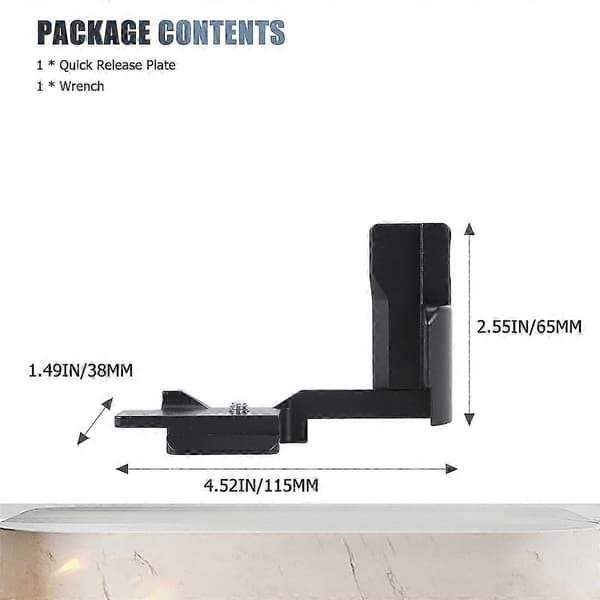 Camera L-Bracket Plate for Canon EOS M100 M200 Camera Quick Release Plate Vertical Shooting Hand Grip HEdition 0711