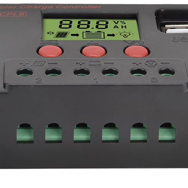 40A bærbar solcelleladerkontroller 12V 24V PWM automatisk KLB