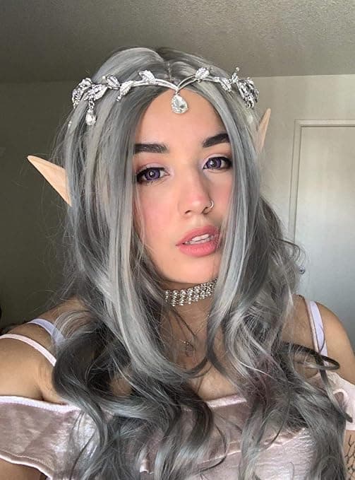 Tiara og kroner til kvinder, bryllupstiara til brud, fe-cosplay
