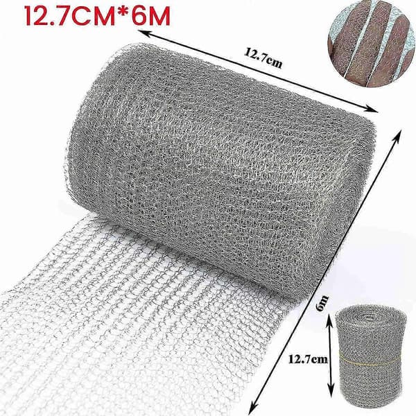 Trådnet Rustfrit Stål 12,7 Cm X 6 M Trådnet Fint Net Rustfrit Stålnet Tæt Net Til Beskyttelse