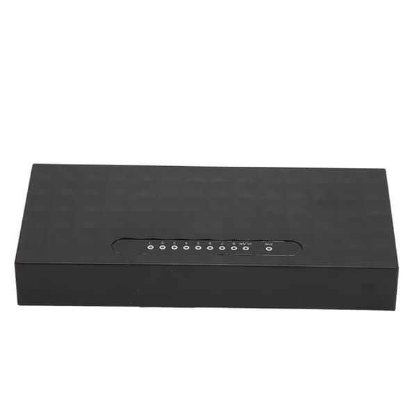 Netværksswitch Gigabit 1000Mps 8 porte Selvadaptiv Switch Ethernet-adapter til kontor hjem 100 til 240V EU-stik