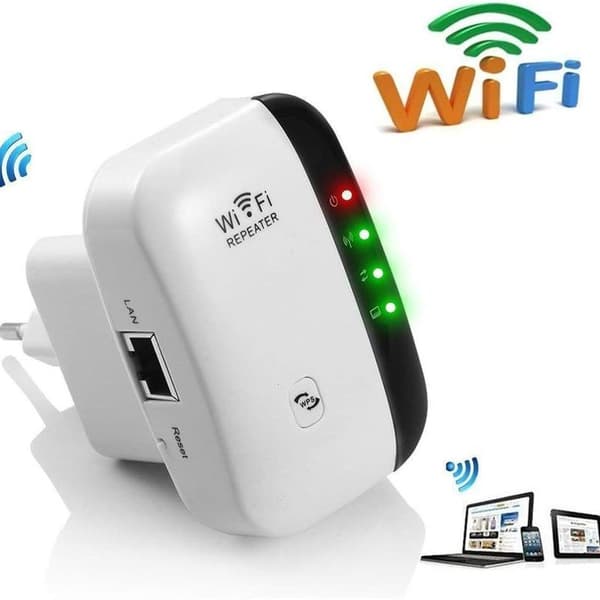 Aigital WLAN Amplifier WiFi Repeater Range Extender Amplifier 300Mbps