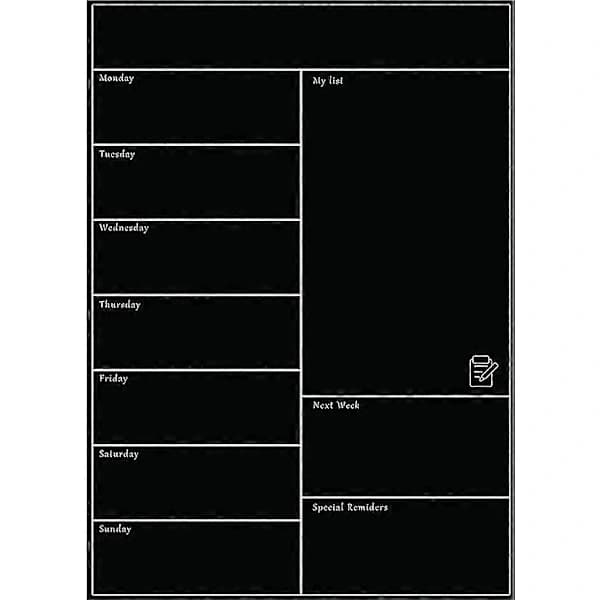 Magnetisk whiteboard til køleskab, blød whiteboard, mobil ugeplanlægger